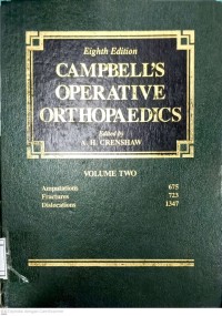 Image of Campbell's Operative Orthopaedics Volume Two
