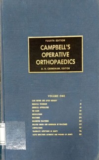 Image of Campnell's Operative Orthopaedics Volume One