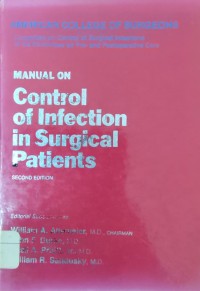 Image of Manual On Control of Infection in Surgical Patients
