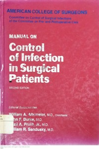 Image of Manual On Control Of Infection In Surgical Patients